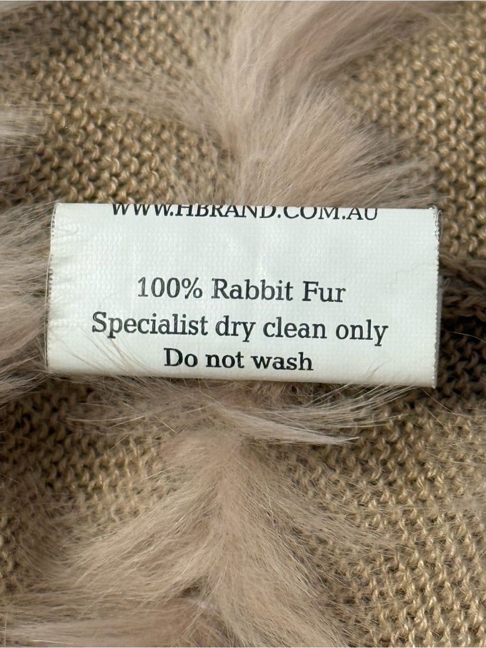 Hbrand Rabbit Fur Wrap Sweater Jacket - Picture 5 of 8
